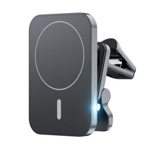 adj-987 15W Magsafe Magnetic Car Air Outlet Wireless Charger for iPhone 12 Series, with LED Indicator