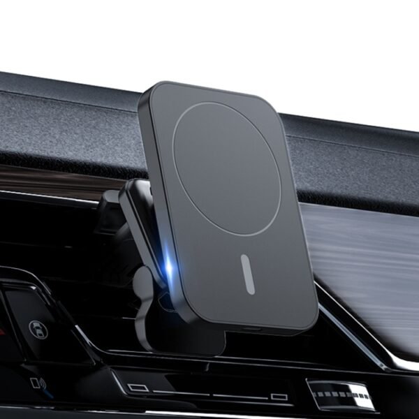 adj-987 15W Magsafe Magnetic Car Air Outlet Wireless Charger for iPhone 12 Series, with LED Indicator - Image 7