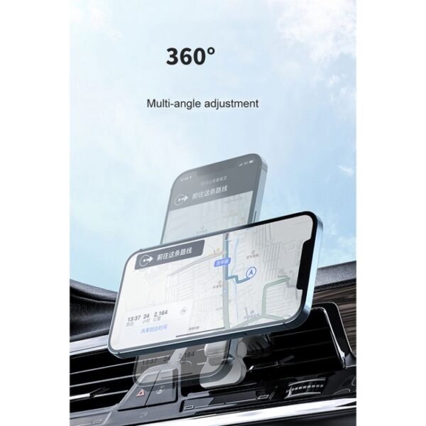adj-987 15W Magsafe Magnetic Car Air Outlet Wireless Charger for iPhone 12 Series, with LED Indicator - Image 6