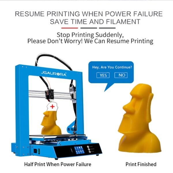 JGAURORA A1 Desktop High Precision Metal Plate Frame Three-Dimensional Physical 3D Printer - Image 8