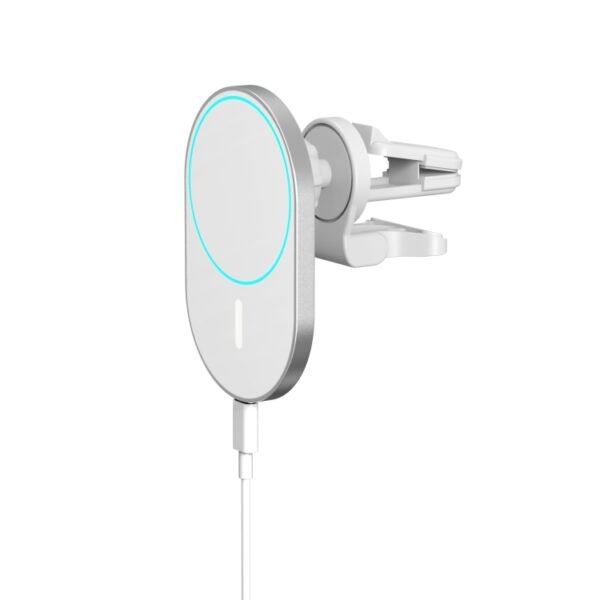 X19 Magsafe Car Air Outlet Vent Mount Clamp Holder 15W Fast Charging Qi Magnetic Wireless Charger, X19 - Image 3