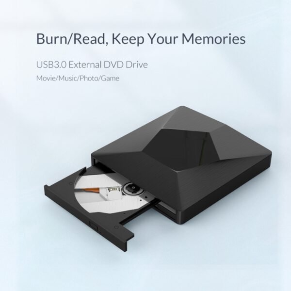 ORICO DVD-XD007 Portable USB 3.0 Interface External CD DVD Optical Drive CD/DVD-RW Recorder - Image 7