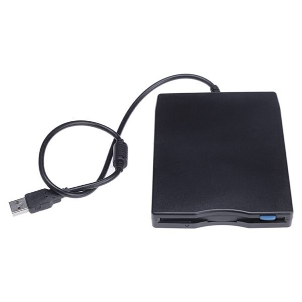 USB Portable Diskette Drive, USB External Floppy Drive(Black) - Image 2