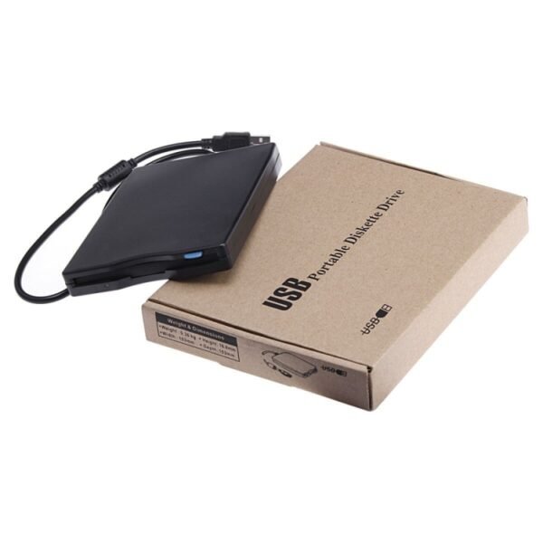 USB Portable Diskette Drive, USB External Floppy Drive(Black) - Image 4
