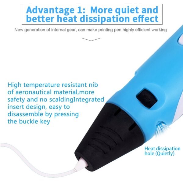 Hand-held 3D Printing Pen, EU Plug, EU Plug - Image 5