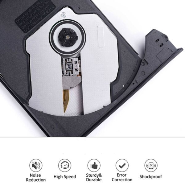 Universal Optical Drive Type-C USB 3.0 External DVD/CD/VCD Burner RW SVCD Drive Player - Image 4