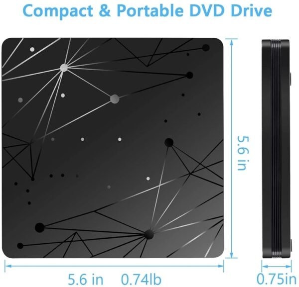 External USB 3.0 Portable DVD RW Reader Optical Drive Reader - Image 6