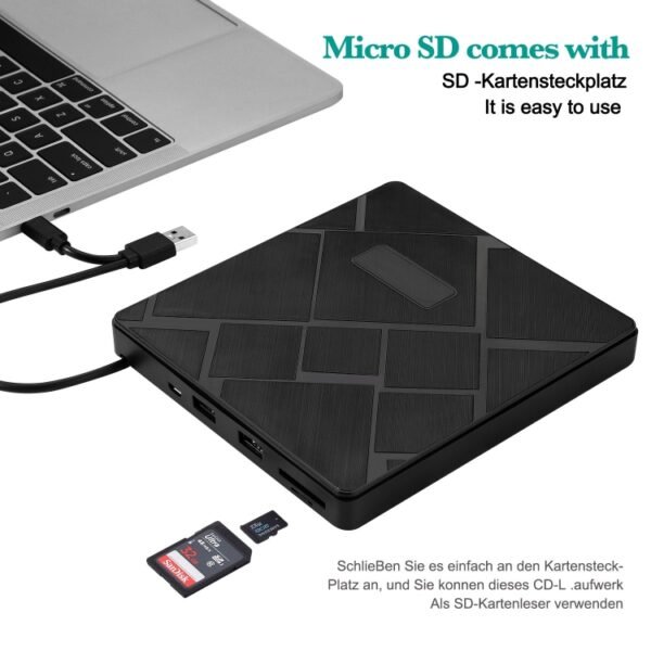 USB 3.0 Type-C DVD Player CD Burner ROM +/-RW Optical Reader Writer - Image 4