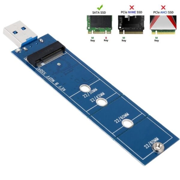 M.2 SSD to USB 3.0 NGFF Card Reader Converter - Image 3