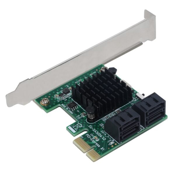 PCI Express 4 Port PCI-E X1/X4/X8/X16 Converter PCIE to SATA Expansion Adapter - Image 2