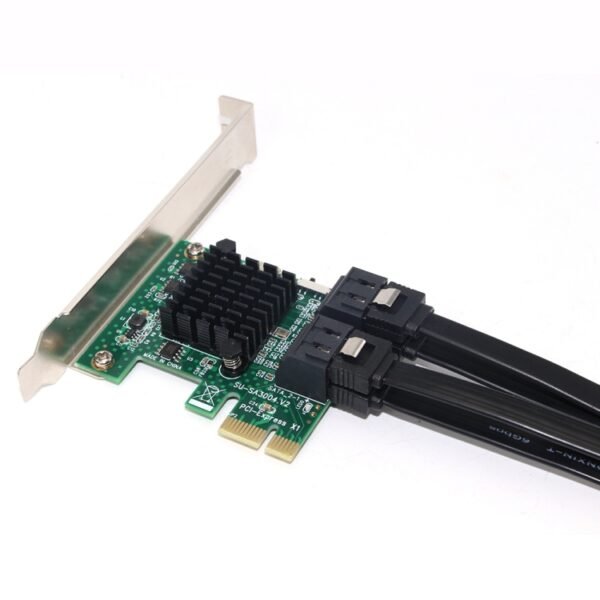 PCI Express 4 Port PCI-E X1/X4/X8/X16 Converter PCIE to SATA Expansion Adapter - Image 3