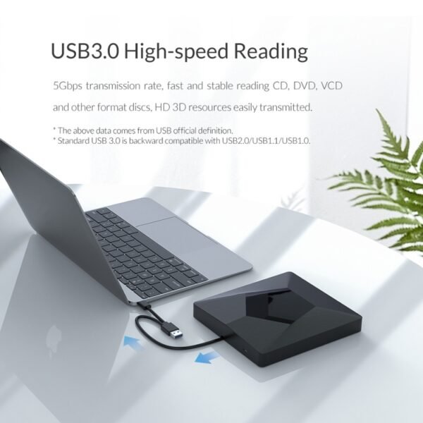 ORICO XD007 USB3.0 External CD Driver - Image 8