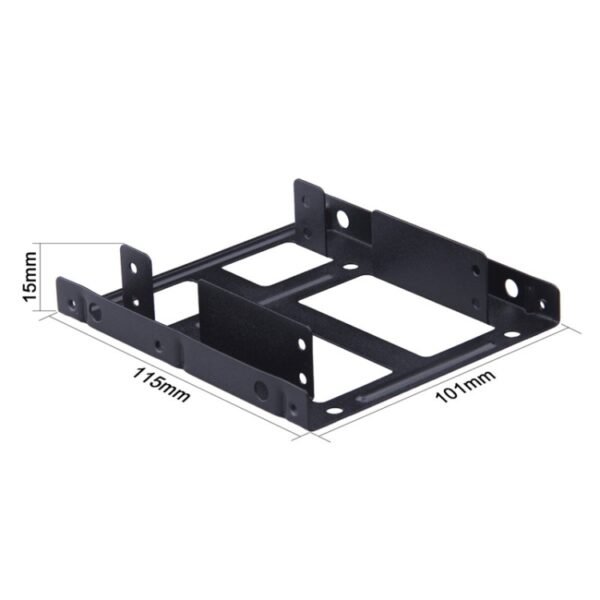 2.5 Inch to 3.5 Inch External HDD SSD Metal Mounting Kit Adapter Bracket With SATA Data Power Cables and Screws - Image 3
