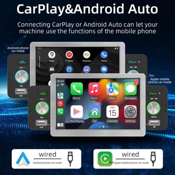 5 inch Bluetooth AUX Mobile Phone Interconnection USB Interface Car MP5 - Image 5