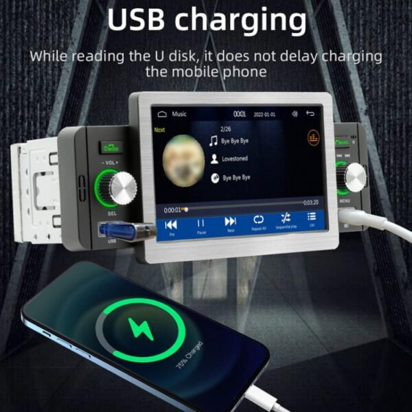 5 inch Bluetooth AUX Mobile Phone Interconnection USB Interface Car MP5 - Image 10