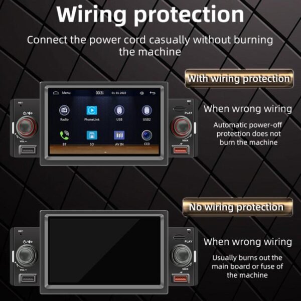 5 inch Bluetooth AUX Mobile Phone Interconnection USB Interface Car MP5 - Image 7