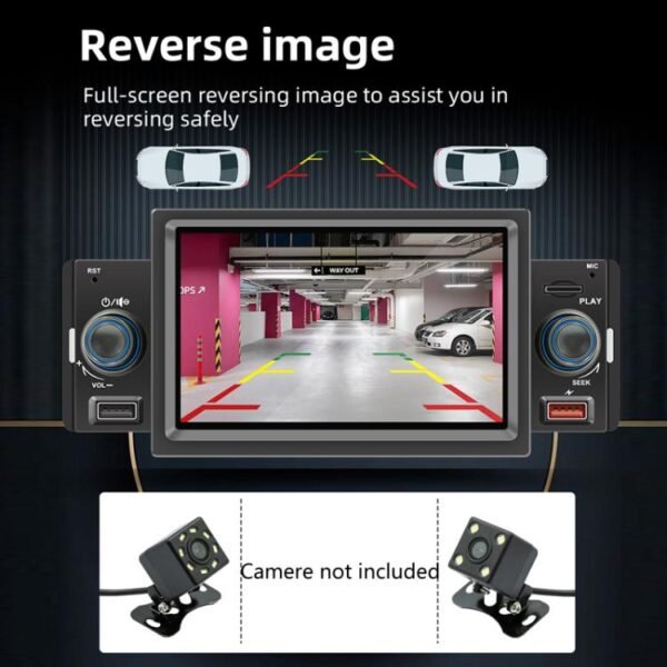 5 inch Bluetooth AUX Mobile Phone Interconnection USB Interface Car MP5 - Image 9