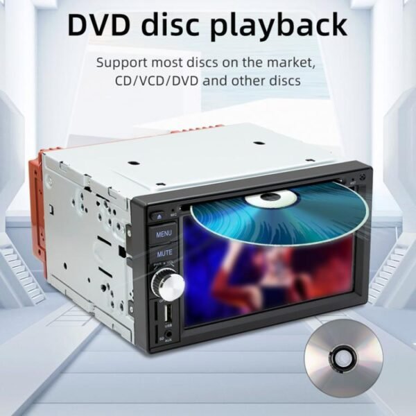 6.2 inch Bluetooth AUX Mobile Phone Interconnection USB Interface Car DVD - Image 5