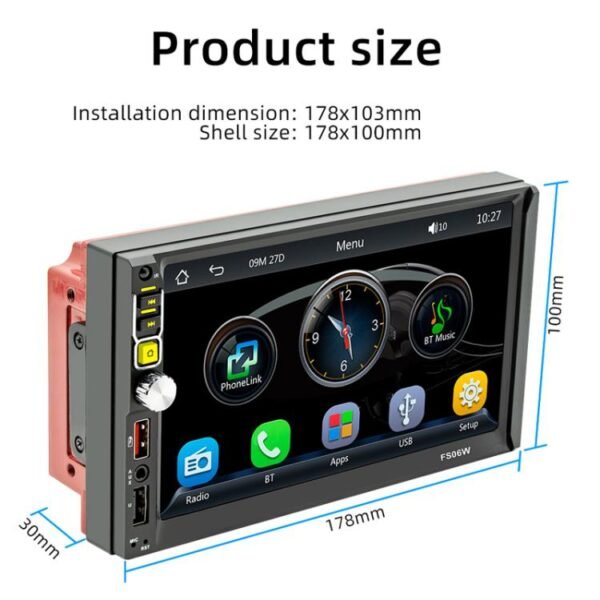 7 Inch Wireless CarPlay Mobile Phone Interconnection Car MP5 - Image 3