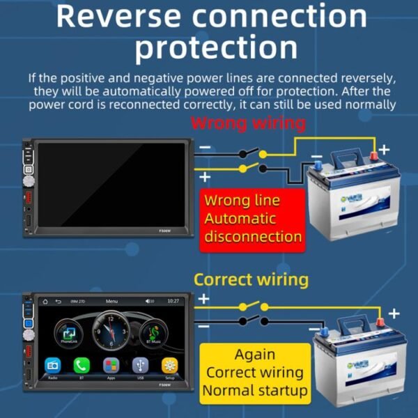 7 Inch Wireless CarPlay Mobile Phone Interconnection Car MP5 - Image 8