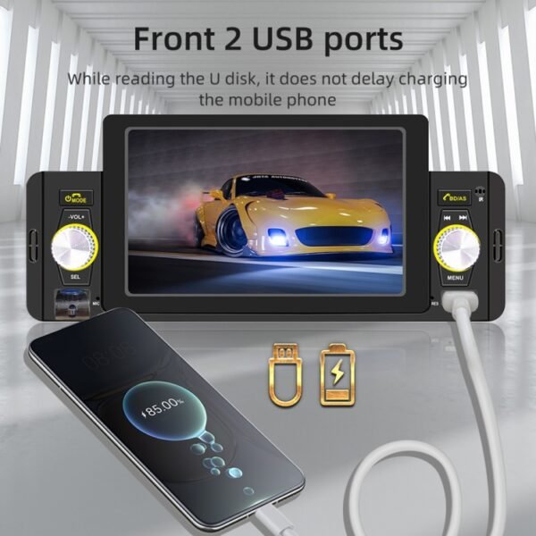 M160W 5 inch Car Wireless MP5 Player Support Phone Mirror Link / Steering Wheel Control - Image 4