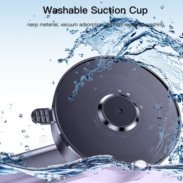 Yesido C197 15W 2 in 1 Suction Cup Type Wireless Charging Car Holder Set, C197 - Image 3