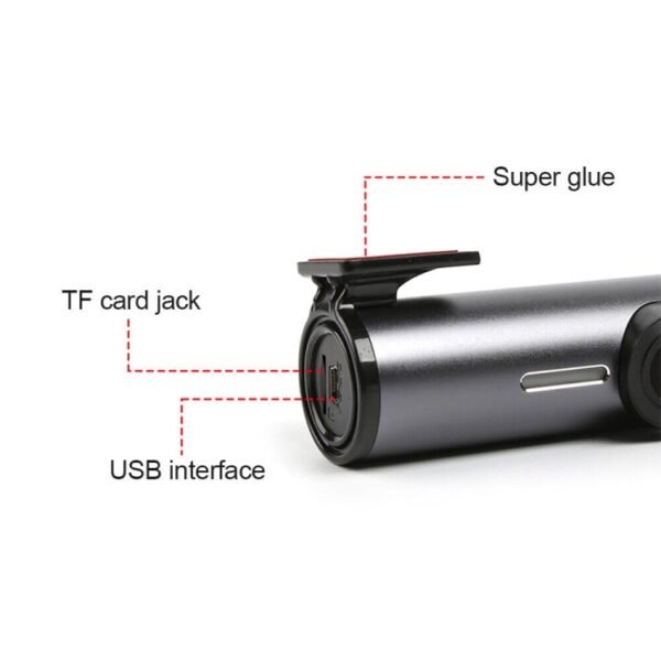 Car 1080P HD WiFi Driving Recorder, Supports Mobile APP Link & Automatic Loop Recording - Image 3