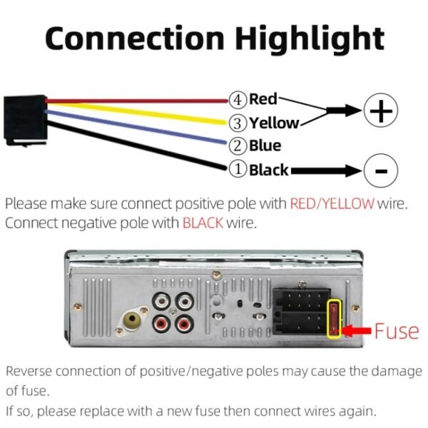 JSD-520 Car Stereo Radio MP3 Audio Player Support Bluetooth Hand-free Calling / FM / USB / SD, EU Plug Version - Image 5