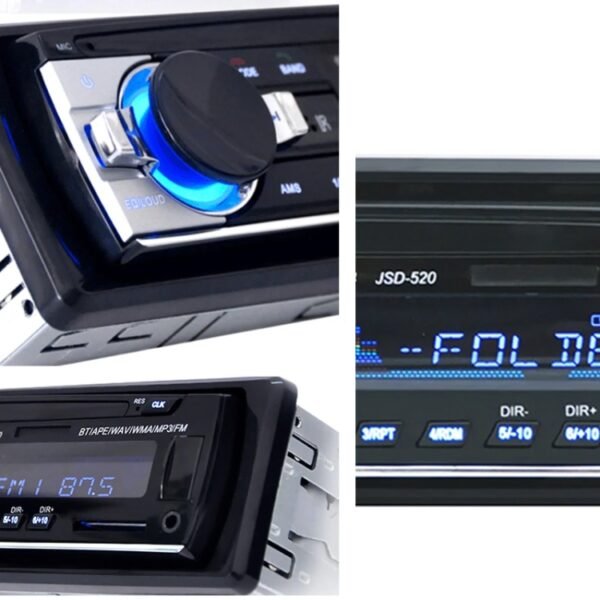 JSD-520 Car Stereo Radio MP3 Audio Player Support Bluetooth Hand-free Calling / FM / USB / SD, EU Plug Version - Image 7
