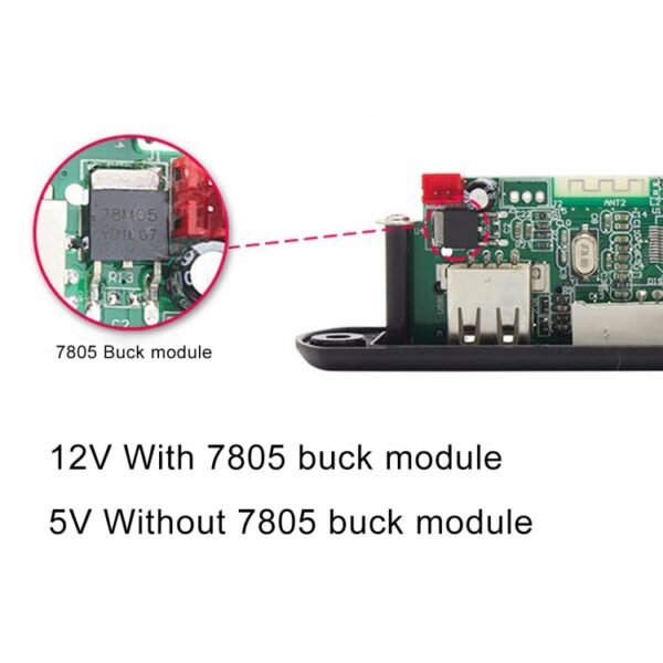 Car 12V Audio MP3 Player Decoder Board FM Radio TF USB 3.5 mm AUX, without Bluetooth and Recording - Image 5