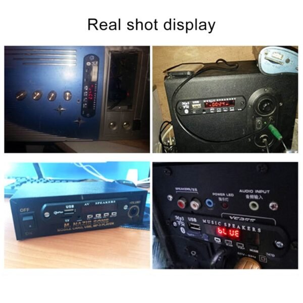 Car 12V Audio MP3 Player Decoder Board FM Radio TF USB 3.5 mm AUX, without Bluetooth and Recording - Image 8