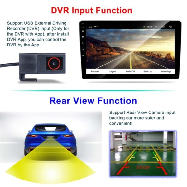 HD 9 inch Universal Car Android 8.1 Radio Receiver MP5 Player, Support FM & Bluetooth & TF Card & GPS - Image 12