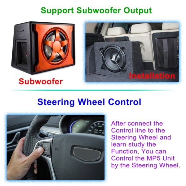 HD 9 inch Universal Car Android 8.1 Radio Receiver MP5 Player, Support FM & Bluetooth & TF Card & GPS - Image 14