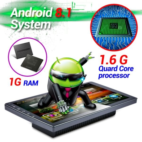 HD 9 inch Universal Car Android 8.1 Radio Receiver MP5 Player, Support FM & Bluetooth & TF Card & GPS - Image 6