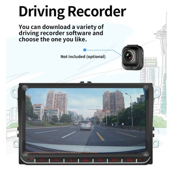 9093 HD 9 inch Car Android 8.1 Radio Receiver MP5 Player for Volkswagen, Support FM & Bluetooth & TF Card & GPS & WiFi with Decoding - Image 12