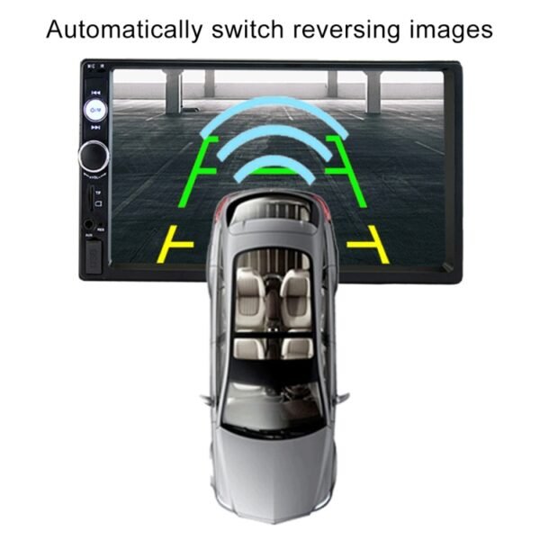 7010B HD 2 Din 7 inch Car Bluetooth Radio Receiver MP5 Player, Support FM & USB & TF Card - Image 10