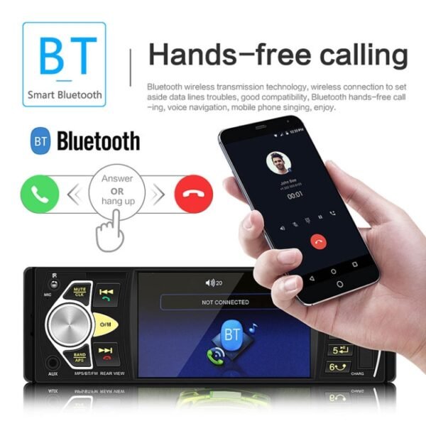 SWM-4022D HD 4.1 inch 12V Universal Car Radio Receiver MP5 Player, Support FM & Bluetooth & TF Card with Remote Control - Image 11
