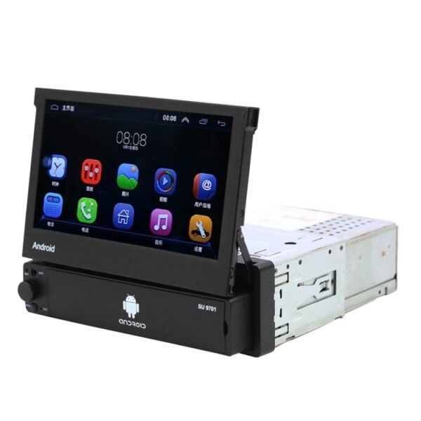 SU 9701 1GB+32GB 7 inch HD Foldable Universal Car Android Radio Receiver MP5 Player, Support FM & Bluetooth & TF Card & GPS & Phone Link & WiFi - Image 2