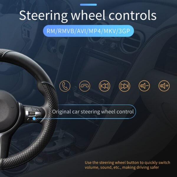 T100 7 inch HD Universal Car Radio Receiver MP5 Player, Support FM & AM & RDS & Bluetooth & Phone Link with Remote Control - Image 14