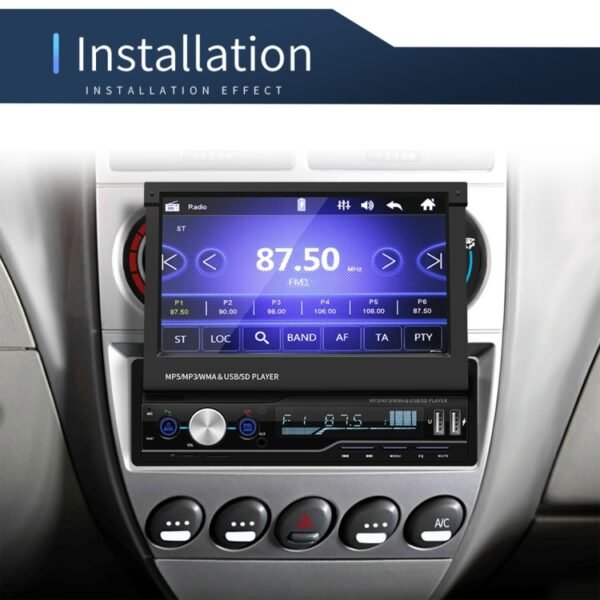 T100 7 inch HD Universal Car Radio Receiver MP5 Player, Support FM & AM & RDS & Bluetooth & Phone Link with Remote Control - Image 20