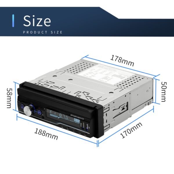 T100 7 inch HD Universal Car Radio Receiver MP5 Player, Support FM & AM & RDS & Bluetooth & Phone Link with Remote Control - Image 3