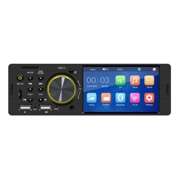 SWM-7805C 4.1 inch Touch Screen Universal Car Radio Receiver MP5 Player, Support FM & Bluetooth & TF Card with Remote Control - Image 2