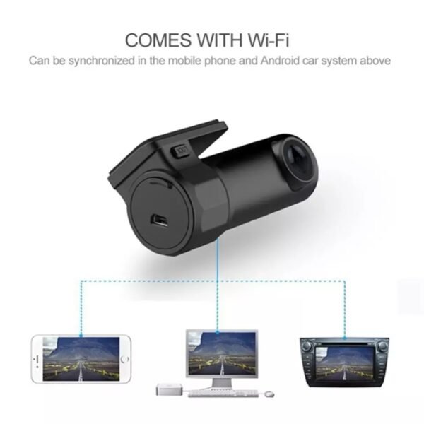 Mini Car Dash Camera WiFi Monitor Full HD Dashcam Video Recorder Camcorder Motion Detection, Support TF Card & Android & IOS - Image 5