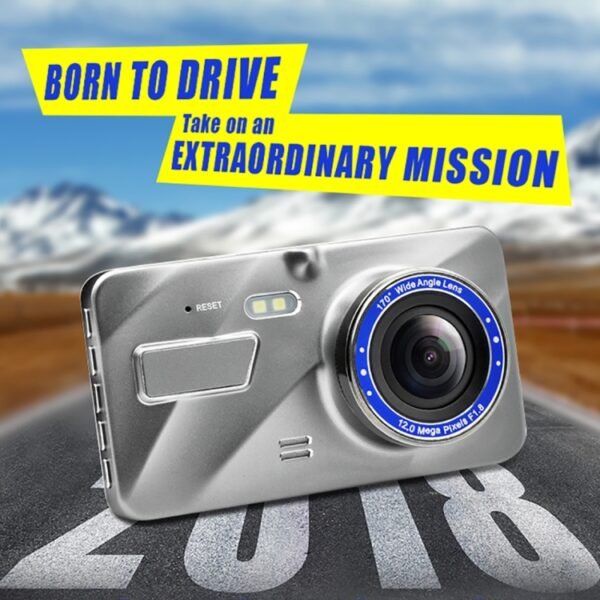 J20-1 2.5D 4 inch 170 Degrees Wide Angle Full HD 1080P Video Car DVR, Support TF Card / Motion Detection / Loop Recording - Image 2
