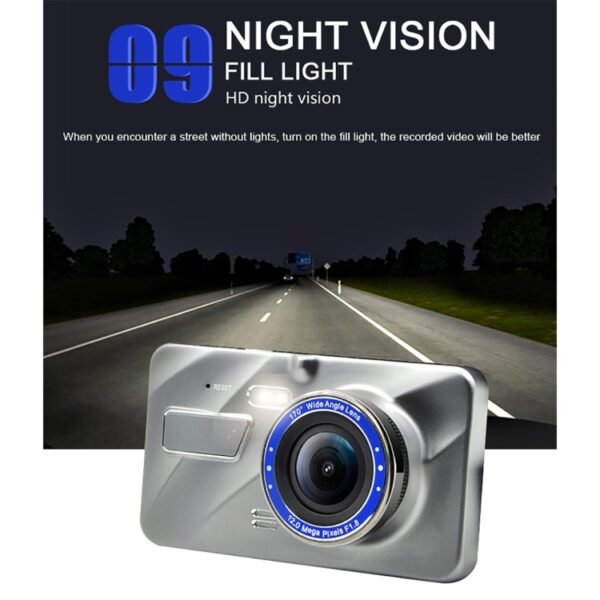 J20-1 2.5D 4 inch 170 Degrees Wide Angle Full HD 1080P Video Car DVR, Support TF Card / Motion Detection / Loop Recording - Image 14