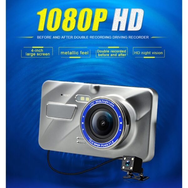 J20-1 2.5D 4 inch 170 Degrees Wide Angle Full HD 1080P Video Car DVR, Support TF Card / Motion Detection / Loop Recording - Image 18