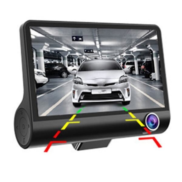 4.0 inch IPS Screen 5.0 Mega Pixels 170 Degrees Wide Angle Full HD 1080P 3 Channels Video Car DVR, Support Night Vision Fill Light / Reversing Visual / TF Card(32GB Max) / G-sensor / Motion Detection - Image 5