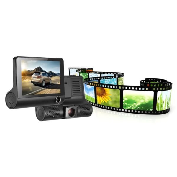 4.0 inch IPS Screen 5.0 Mega Pixels 170 Degrees Wide Angle Full HD 1080P 3 Channels Video Car DVR, Support Night Vision Fill Light / Reversing Visual / TF Card(32GB Max) / G-sensor / Motion Detection - Image 6