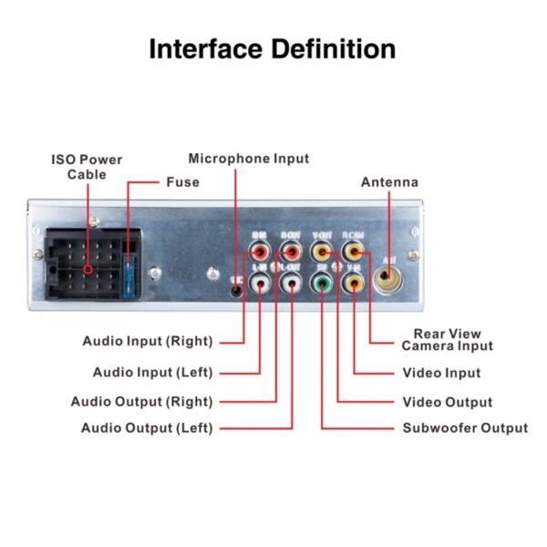 P5130 HD 1 Din 4.1 inch Car Radio Receiver MP5 Player, Support FM & AM & Bluetooth & TF Card, with Steering Wheel Remote Control - Image 4