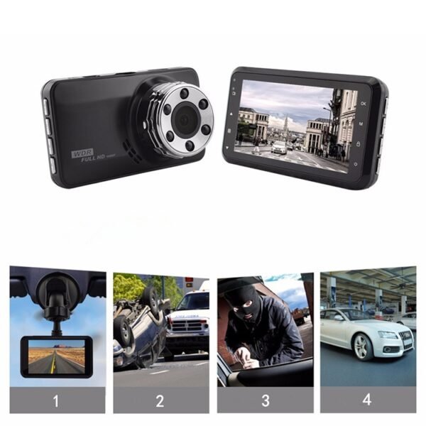 T638 Car DVR USB Hidden Driving Recorder HD Night Vision Reversing Video Monitor - Image 2